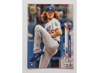 2020 Topps Dustin May Rookie Baseball Card LA Dodgers RC