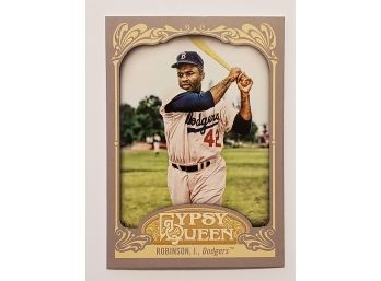 2012 Topps Gypsy Queen Jackie Robinson Baseball Card Brooklyn Dodgers