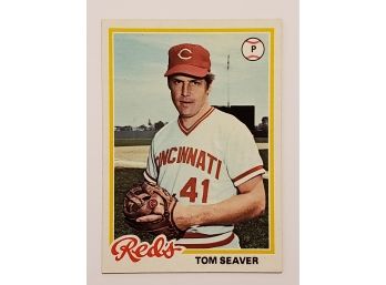 1978 Topps Tom Seaver Baseball Card Cincinnati Reds