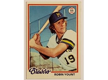 1978 Topps Robin Yount Baseball Card Milwaukee Brewers