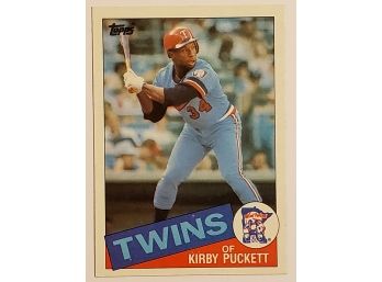 1985 Topps Kirby Puckett RC Rookie Baseball Card Minnesota Twins