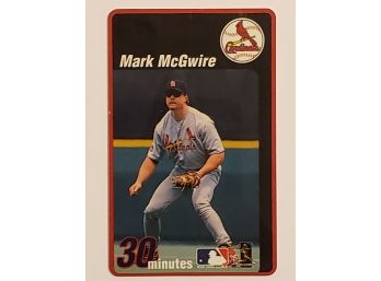 1999 Classic Mark McGwire Phone Card St. Louis Cardinals