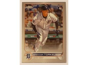2022 Topps Chrome Update Spencer Torkelson Rookie Baseball Card Tigers RC