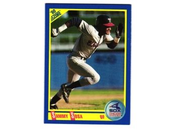 1990 Score Sammy Sosa Rookie Baseball Card White Sox