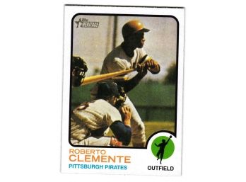 2022 Topps Heritage Roberto Clemente 1973 Baseball Card Pirates