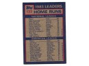 1984 Topps Mike Schmidt Jim Rice '83 Homerun Leaders Baseball Card
