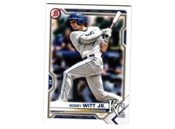 2021 Bowman Draft Bobby Witt Jr Prospect Baseball Card Kansas City Royals