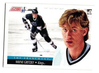 1991 Score Wayne Gretzky 'The Franchise' Hockey Card LA Kings