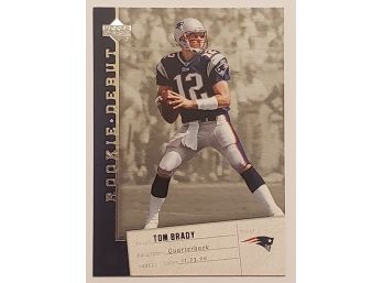 2006 Upper Deck Rookie Debut Tom Brady Football Card New England Patriots