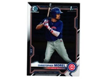 2021 Bowman Chrome Christopher Morel 1st Bowman Prospect Baseball Card Chicago Cubs