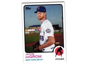2021 Topps Heritage Jacob DeGrom Baseball Card NY Mets