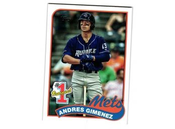 2020 Topps Update #1 Prospects Andres Gimenez Baseball Card NY Mets