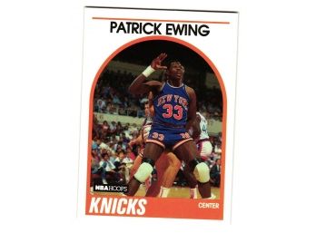 1989 NBA Hoops Patrick Ewing Basketball Card NY Knicks