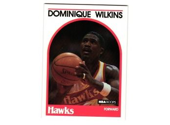 1989 NBA Hoops Dominique Wilkins Basketball Card Atlanta Hawks