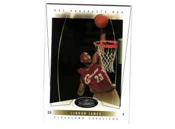 2004-05 NBA Hoops Hot Prospects LeBron James Basketball Card Cleveland Cavaliers