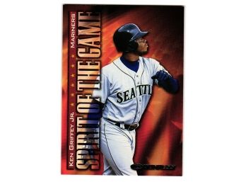 1998 Donruss Ken Griffey Jr Spirit Of The Game Baseball Card Seattle Mariners