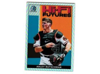2022 Bowman Hi-Fi Futures Adley Rutschman Insert Baseball Card Baltimore Orioles