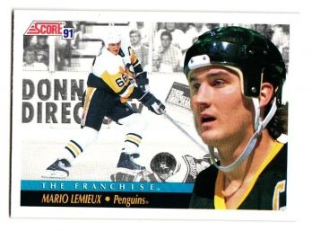 1991 Score Mario Lemieux 'The Franchise' Hockey Card Pittsburgh Penguins