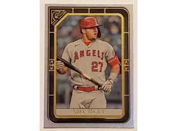 2021 Topps Gallery Mike Trout Baseball Card LA Angels