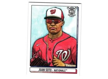 2021 Topps Big League Juan Soto Art Of The Game Insert Baseball Card Washington Nationals