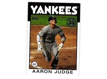 2021 Topps Aaron Judge 1986 35th Anniversary Insert Baseball Card NY Yankees