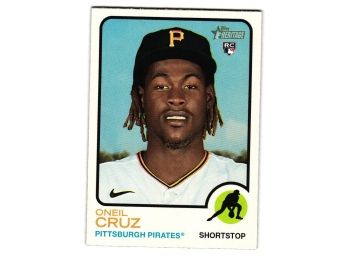 2022 Topps Heritage Oneil Cruz RC Rookie Baseball Card Pittsburgh Pirates