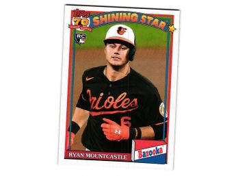 2021 Topps Archives Ryan Mountcastle Rookie Bazooka Shining Stars Insert Baseball Card Baltimore Orioles