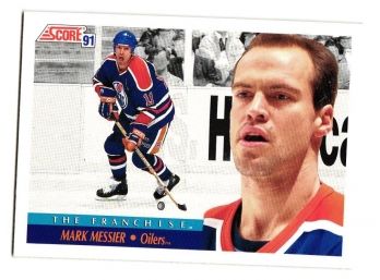 1991 Score Mark Messier 'The Franchise' Hockey Card Edmonton Oilers