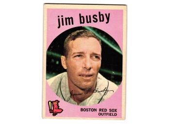 1959 Topps Jim Busby Baseball Card Boston Red Sox