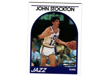 1989 NBA Hoops John Stockton Basketball Card Utah Jazz