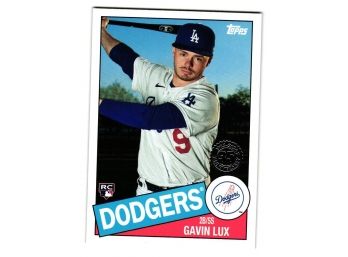 2020 Topps Update Gavin Lux Rookie 1985 35th Anniversary Insert Baseball Card RC LA Dodgers