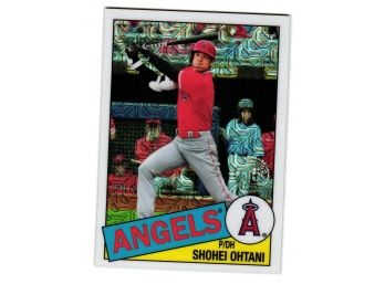2020 Topps Chrome Shohei Ohtani Silver Pack 1985 Mojo Refractor LA Angels