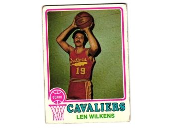 1973-74 Topps Len Wilkins Basketball Card Cleveland Cavaliers