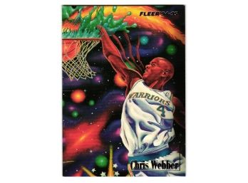 1994-95 Fleer Chris Webber Pro Visions Good As Gold Insert Basketball Card Golden State Warriors