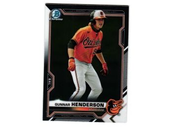 2021 Bowman Chrome Gunnar Henderson Prospect Baseball Card Baltimore Orioles