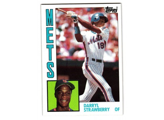 1984 Topps Darryl Strawberry Rookie Baseball Card New York Mets