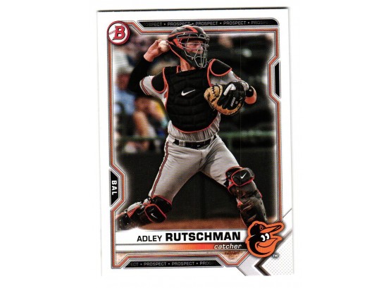 2021 Bowman Draft  Adley Rutschman Prospect Baseball Card Baltimore Orioles