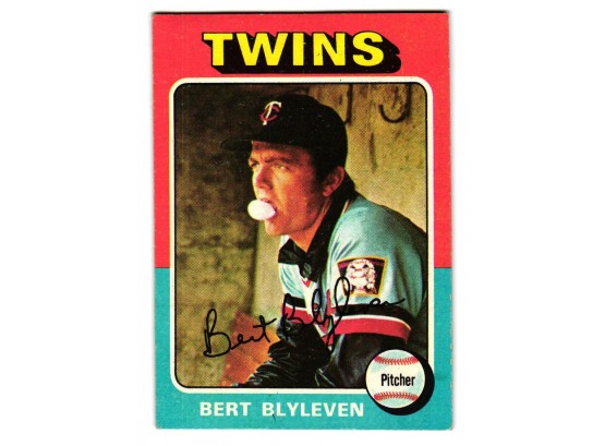 1975 Topps Bert Blyleven Baseball Card Minnesota Twins