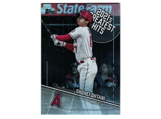 2022 Topps Shohei Ohtani 2021S Greatest Hits Insert Baseball Card Los Angeles Angels