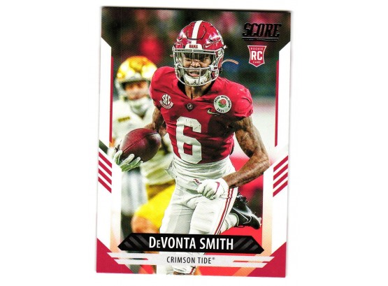 2021 Panini Score DeVonta Smith Rookie Football Card Alabama Philadelphia Eagles RC