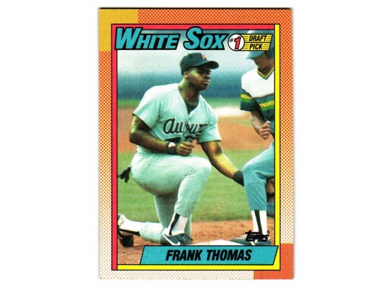 1990 Topps Frank Thomas Rookie Baseball Card Chicago White Sox RC