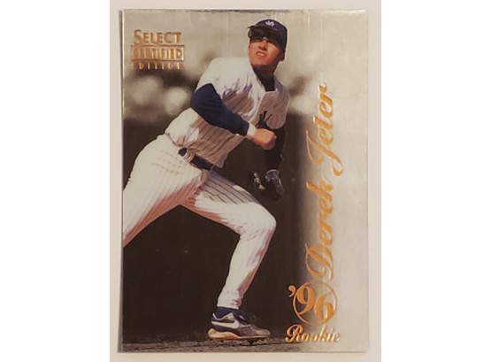 1996 Pinnacle Derek Jeter Rookie Baseball Card New York Yankees RC Select Certified Edition