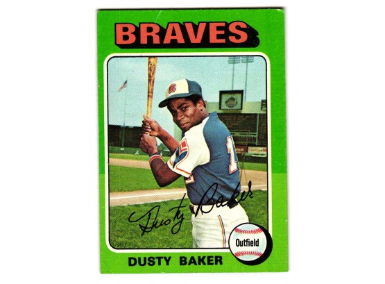 1975 Topps Dusty Baker Baseball Card Atlanta Braves