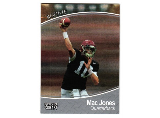 2021 Sage Premier Draft Mac Jones Rookie Football Card New England Patriots RC