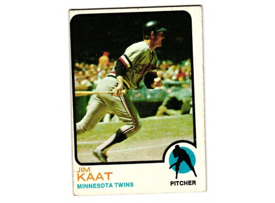 1973 Topps Jim Kaat Baseball Card Minnesota Twins