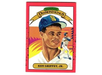 1990 Donruss Ken Griffey Jr. Diamond Kings Insert Baseball Card Seattle Mariners