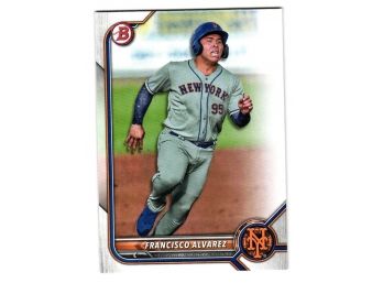 2022 Bowman Francisco Alvarez Prospect Baseball Card New York Mets