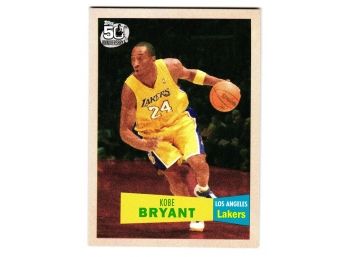 2007-08 Topps Kobe Bryant 1957-58 Variations 50th Anniversary Basketball Card LA Lakers