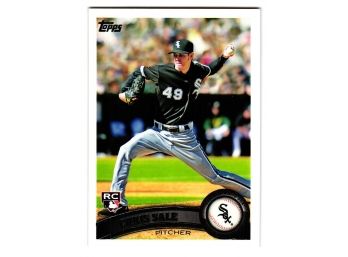 2011 Topps Chris Sale Rookie Baseball Card Chicago White Sox RC