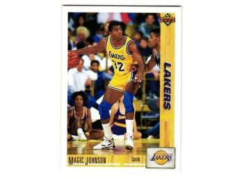 1991 Upper Deck Magic Johnson Basketball Card LA Lakers